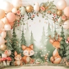 tlo-fotograficzne-las-zwierzeta-balony-roczek-urodzinowe-kwadrat-scianka-CL1391.webp