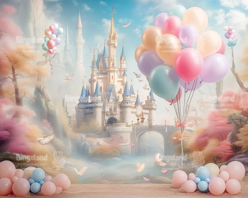 tlo-fotograficzne-urodziny-zamek-balony-scianka-szerokie-CL1400.webp
