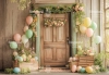 rustykalne-tlo-wielkanocne-z-dekoracjami-drewniane-drzwi-300x210-CL1629.webp