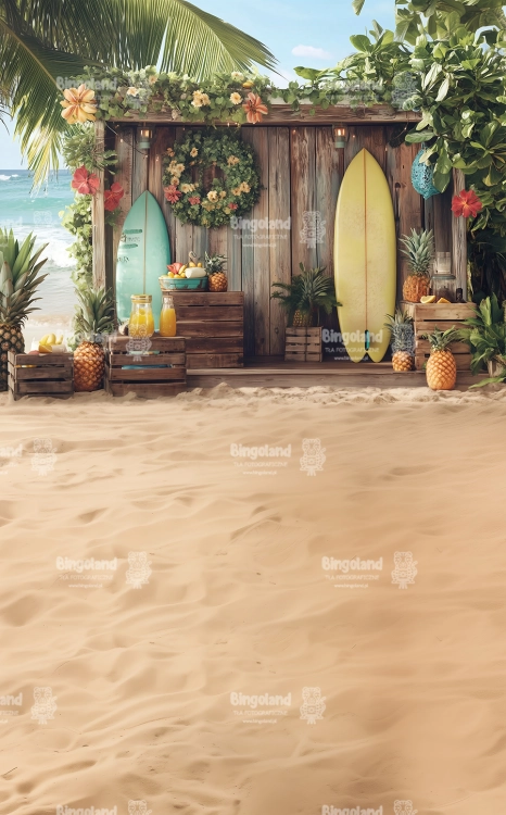 tropikalne-tlo-fotograficzne-z-deska-surfingowa-ananasami-plaza-Cl1682.webp