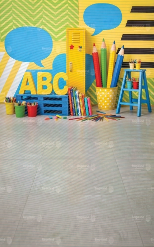 Tło Fotograficzne szkolne Kolorowy Świat Edukacji.webp