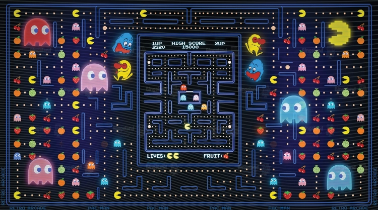 tlo-fotograficzne-szkolne-gamer-retro-arcade-pacman-level-up-CL1790.webp