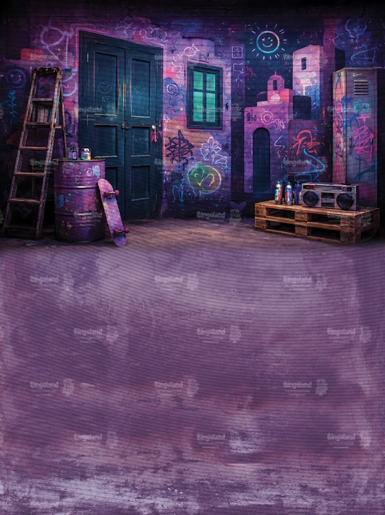 tlo-fotograficzne-graffiti-urban-night-fioletowe-retro-boombox-CL1797.webp