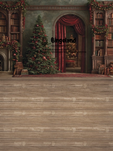 tlo-fotograficzne-swiateczne-ciemna-biblioteka-choinka-kominek-zaslony-Z807.webp