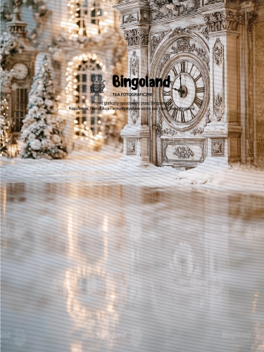 tlo-fotograficzne-swiateczne-vintage-zegar-rzymski-snieg-swiatelka-bokeh-Z809.webp