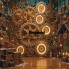 Magiczna Fabryka Zabawek – Tło Fotograficzne Retro i Steampunk Z 830
