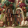 Tło fotograficzne Magiczna Biblioteka w Lesie CL 1834
