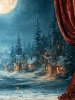 Świąteczne Tło Fotograficzne – Magiczna Noc w Świątecznym Teatrze CL 916