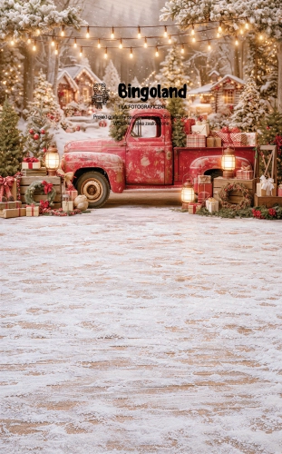 tlo-fotograficzne-swiateczne-czerwony-pickup-Z938.webp