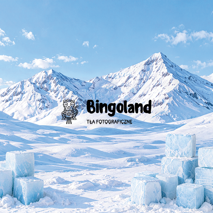 Tło fotograficzne zimowe – Lodowa Kraina w Górach  Z 948