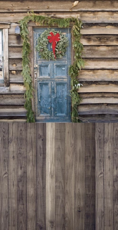 Z186  Świąteczne tło fotograficzne świąteczne drzwi www.bingoland.pl.jpg